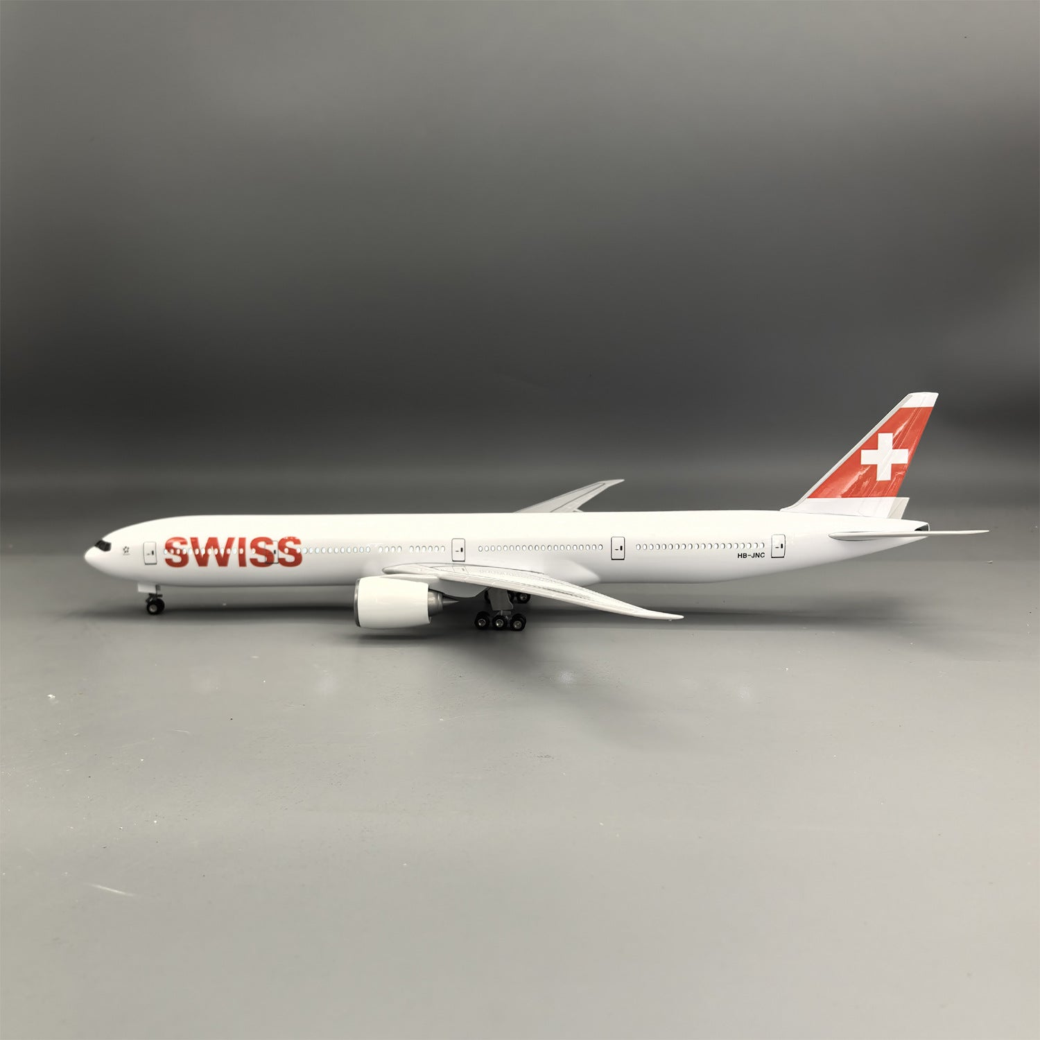 B777 SWISS - Escala 1/157 - 47 cm - 18,5 pulgadas - Modelo de avión 
