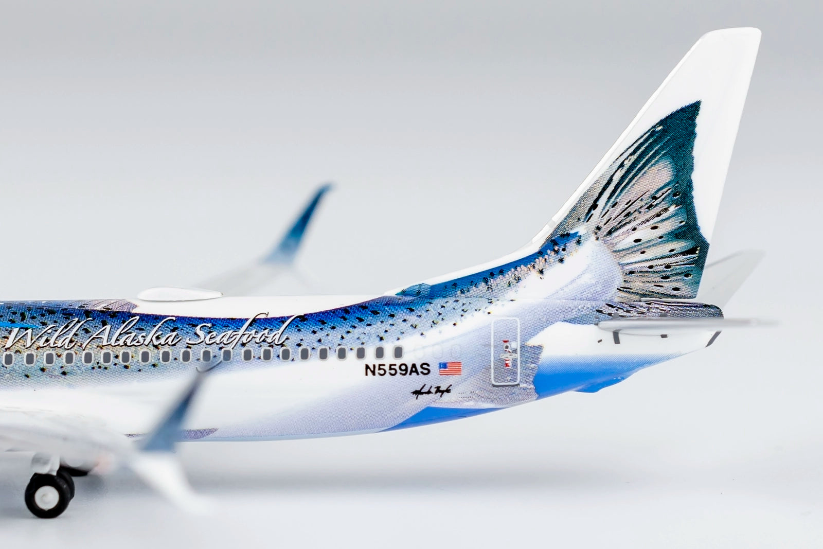 NG Brand 1:400 Alaska Airlines B737-800 Salmon N559AS model