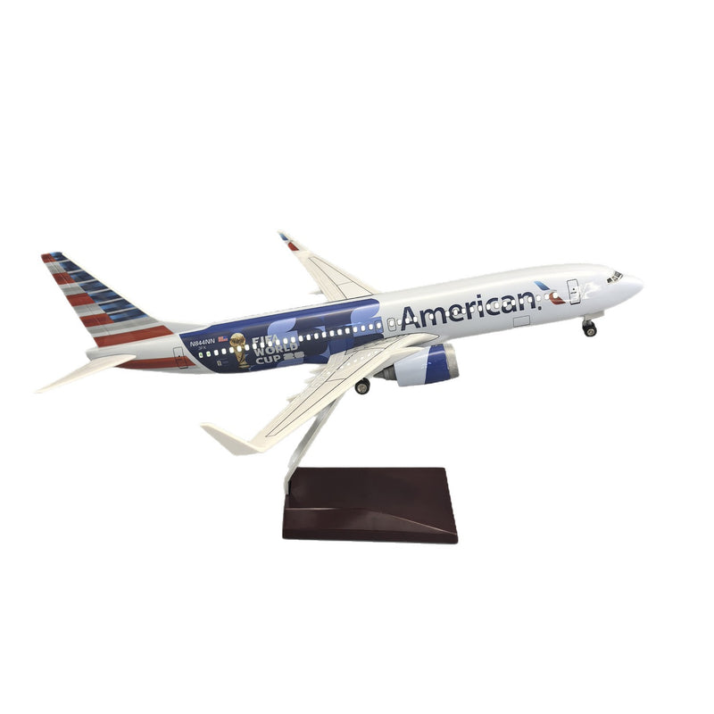 American Airlines Boeing 737-800 "FIFA World Cup 2026" – 37 cm / 14.6 in – Voice-Activated LED Display Model - Image 8