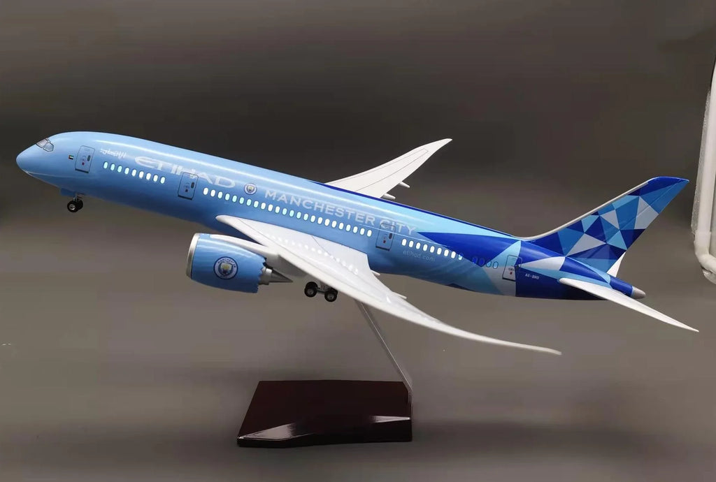 B787 Manchester City - Etihad - Scale 1/130 - 43cm - 16.9 in - Airplane Model