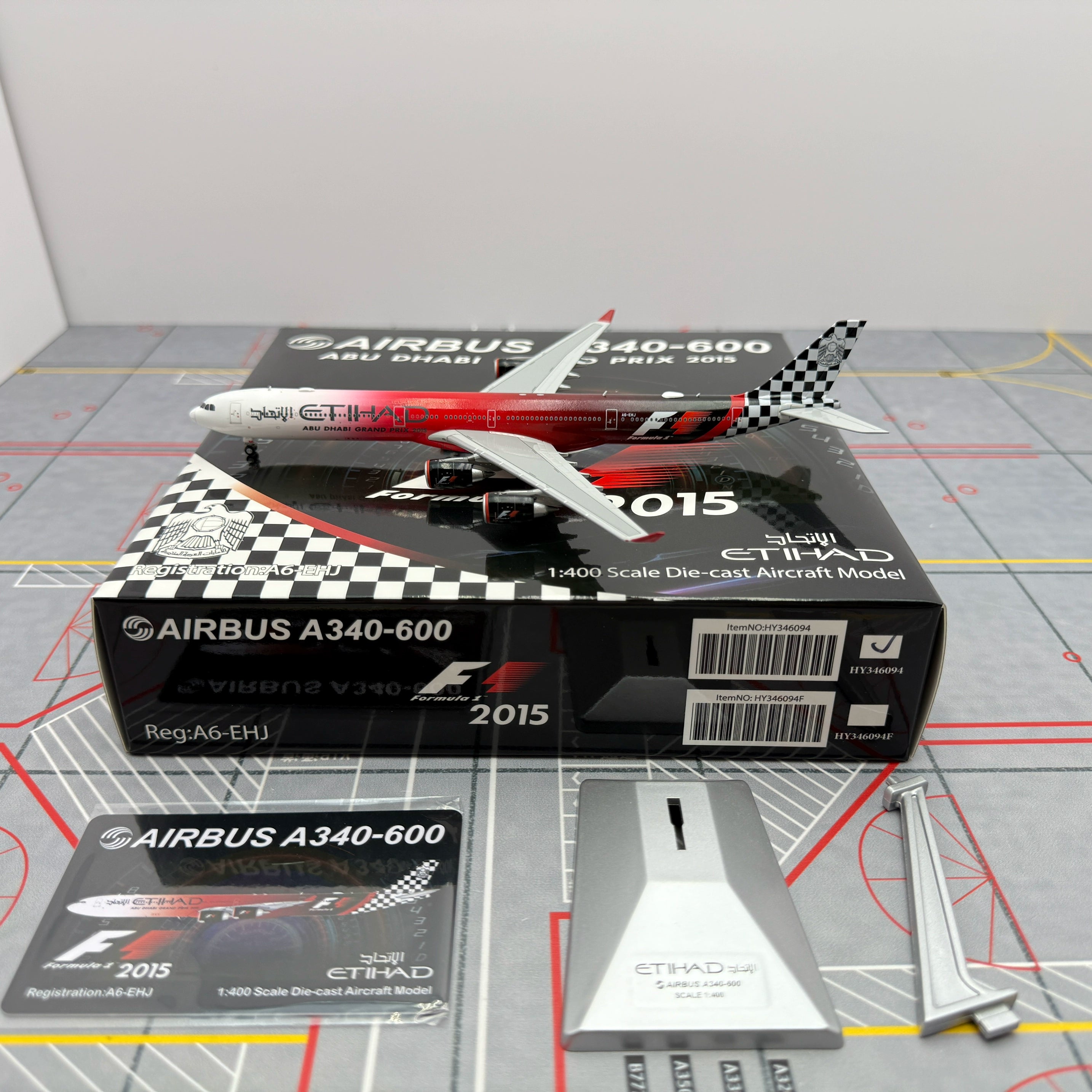 Alas HX del A340-600 A6-EHJ de Etihad Airways, escala 1:400