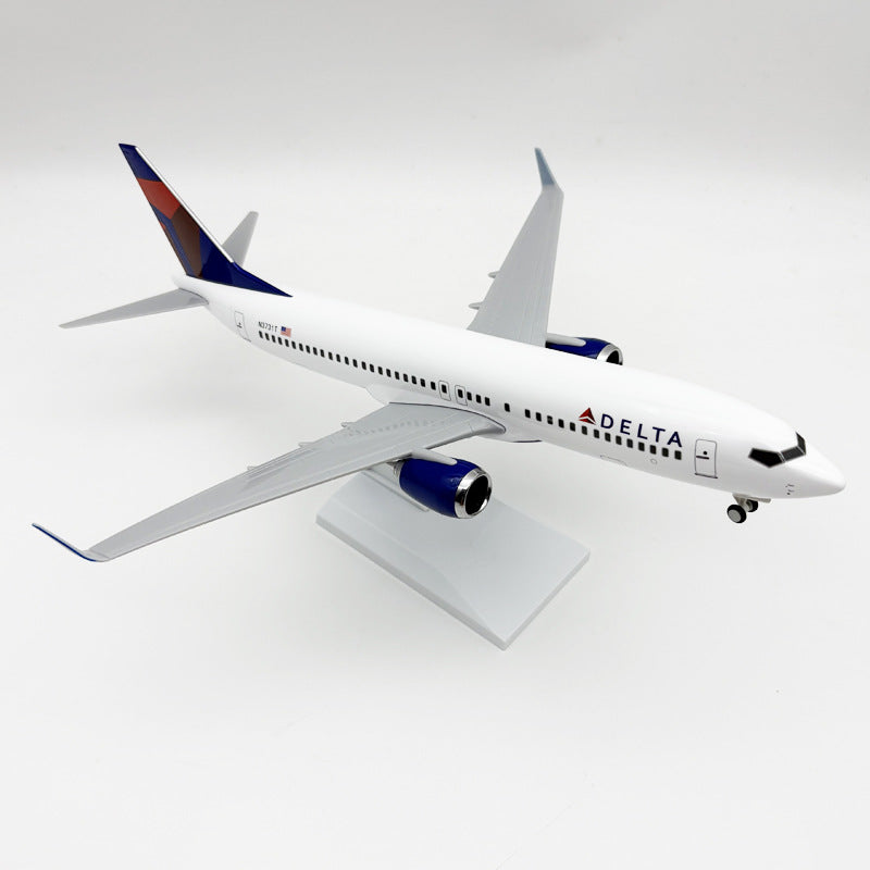 Boeing 737 Delta Air Lines – Escala 1:130 – 30 cm (11,8 pulgadas) – Resina – Diseño moderno