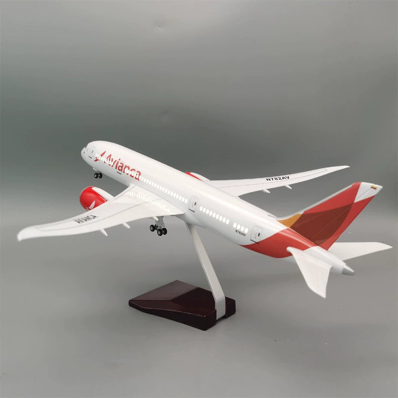 طائرة B787 Avianca - مقياس 1/130 - 43 سم - 16.9 بوصة - نموذج طائرة