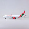 B737-700 KENYA AIRWAYS - SCALE 1/80 - 47CM - 18.5 IN - AIRPLANE MODEL
