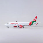B737-700 KENYA AIRWAYS - SCALE 1/80 - 47CM - 18.5 IN - AIRPLANE MODEL - Thumbnail 1