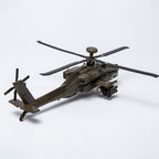 Helicóptero de ataque AH-64 Apache 1:72 – Aleación fundida a presión de precisión – 23,1 cm