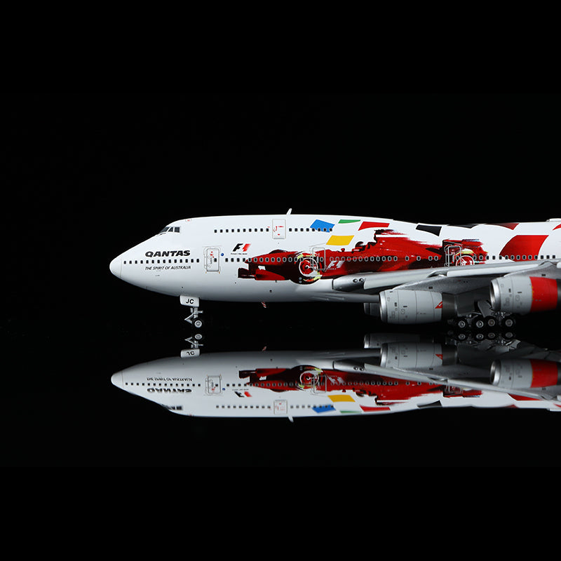 Qantas B747-400 VH-OJC Escala 1:400 Modelos HX 17,67 cm