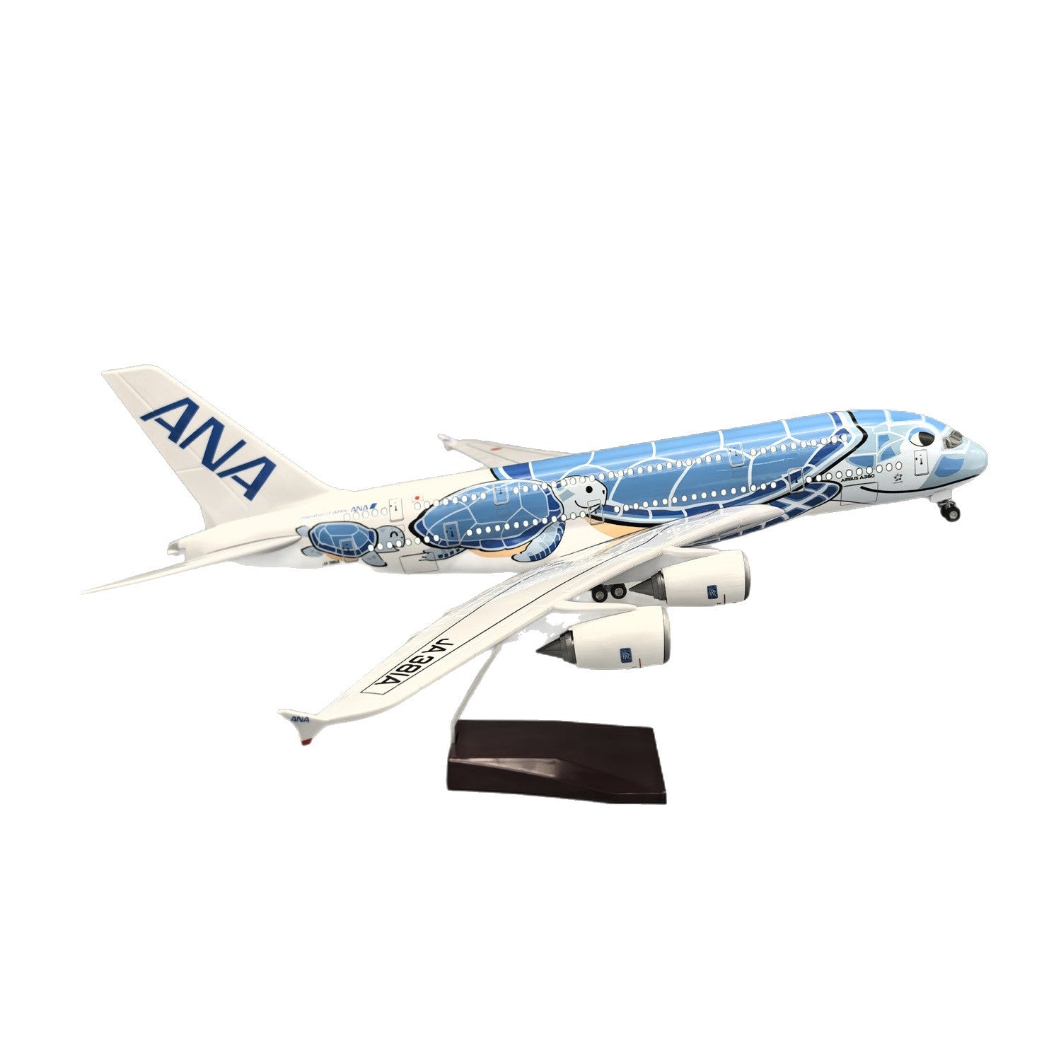 A380 ANA BLUE TURTLE - SCALE 1/160 - 47CM - 18,5 IN - AIRPLANE MODEL