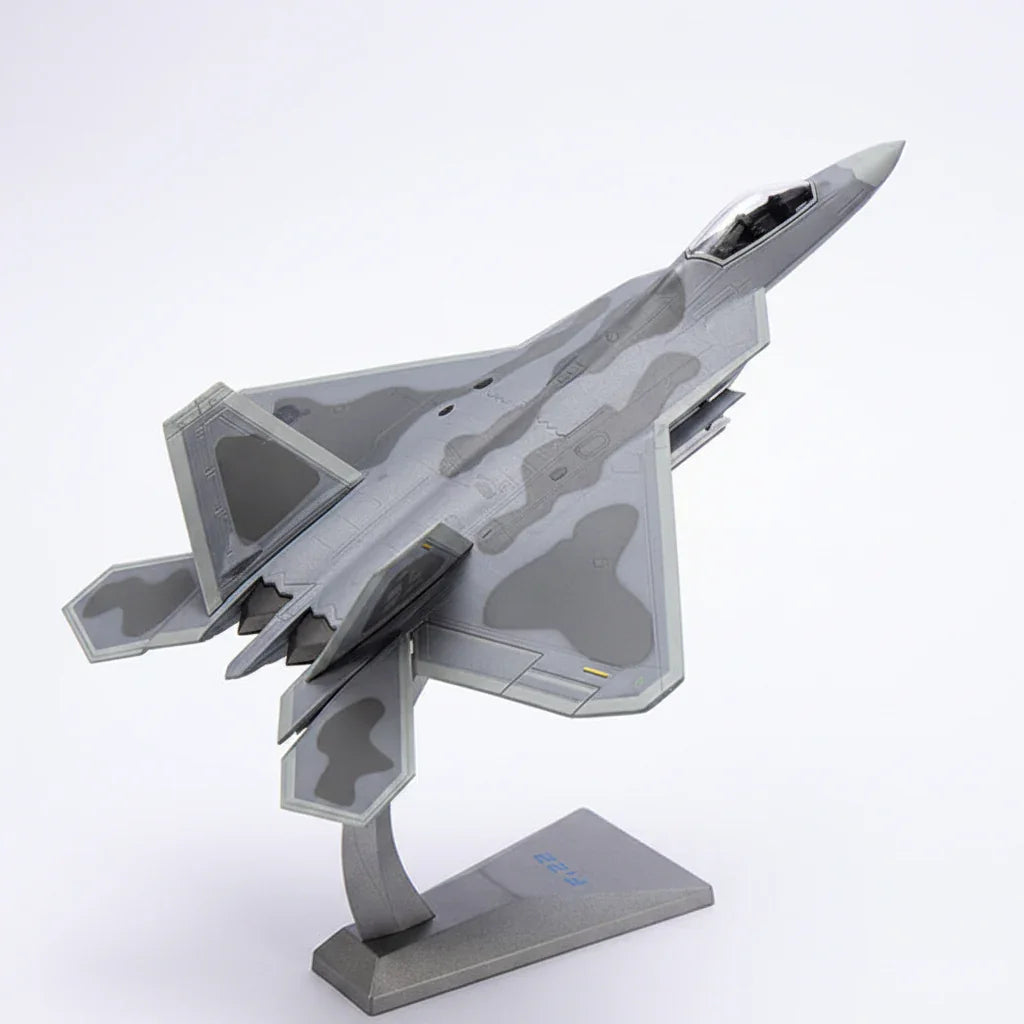 F-22 Raptor Stealth Fighter 1:72 – Die-Cast Alloy Precision – 10.2 in
