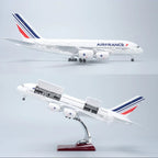 طائرة إيرباص A380 من الخطوط الجوية الفرنسية بمقياس 1:160 – 45.5 سم / 17.9 بوصة – بفتحات داخلية للمقصورة