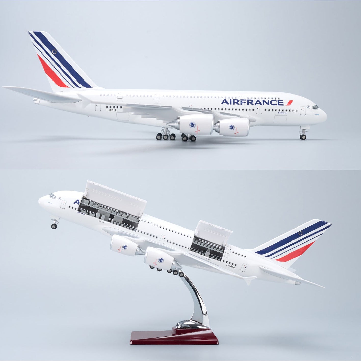 Air France Airbus A380 1:160 – 45.5 cm / 17.9 in – Opening Cabin Interior
