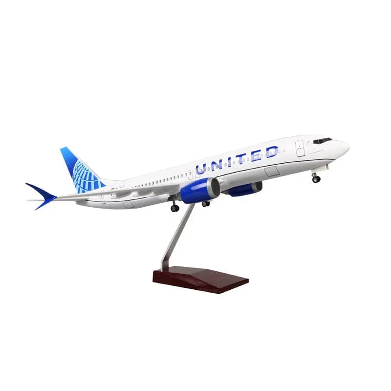 B737 Max United Airlines - Scale 1/80 - 47cm - 18.5 in - Airplane Model - Image 6