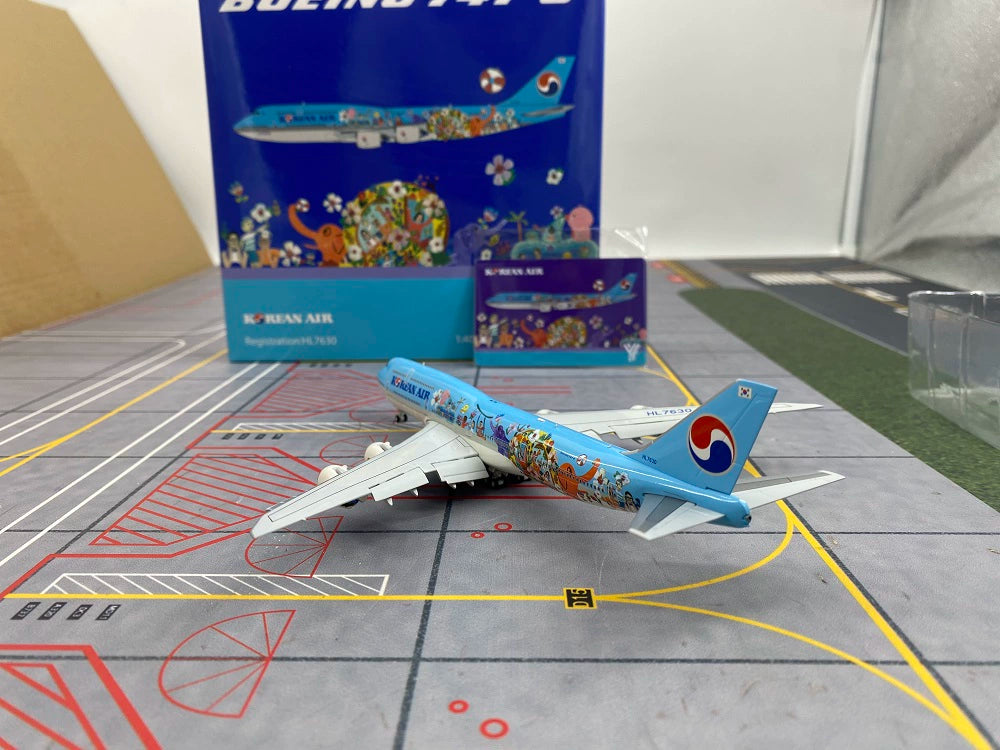 YY Wings 1 400 Aircraft Model Korean Air Boeing 747-8 HL7630