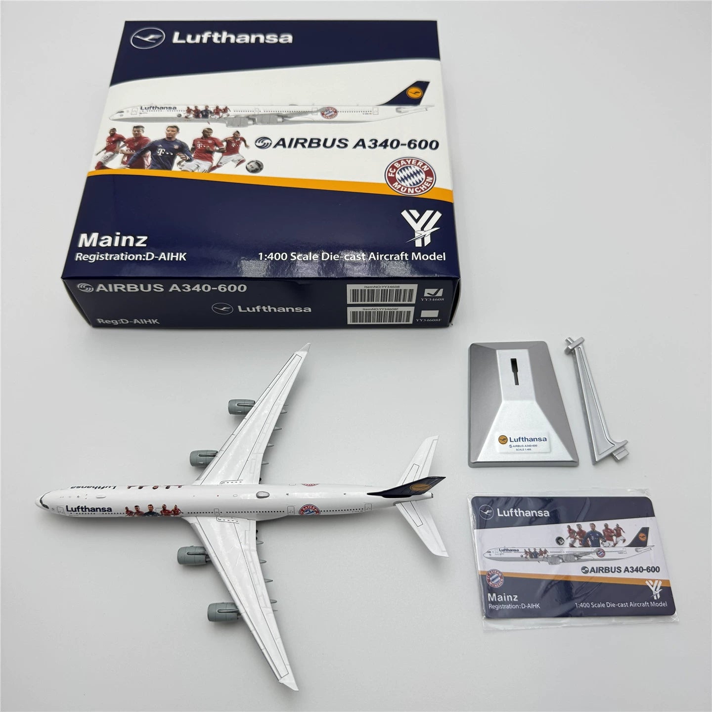 Lufthansa Airbus A340-600 D-AIHF/D-AIHK  Scale 1:400  YY Wings  15.31 cm