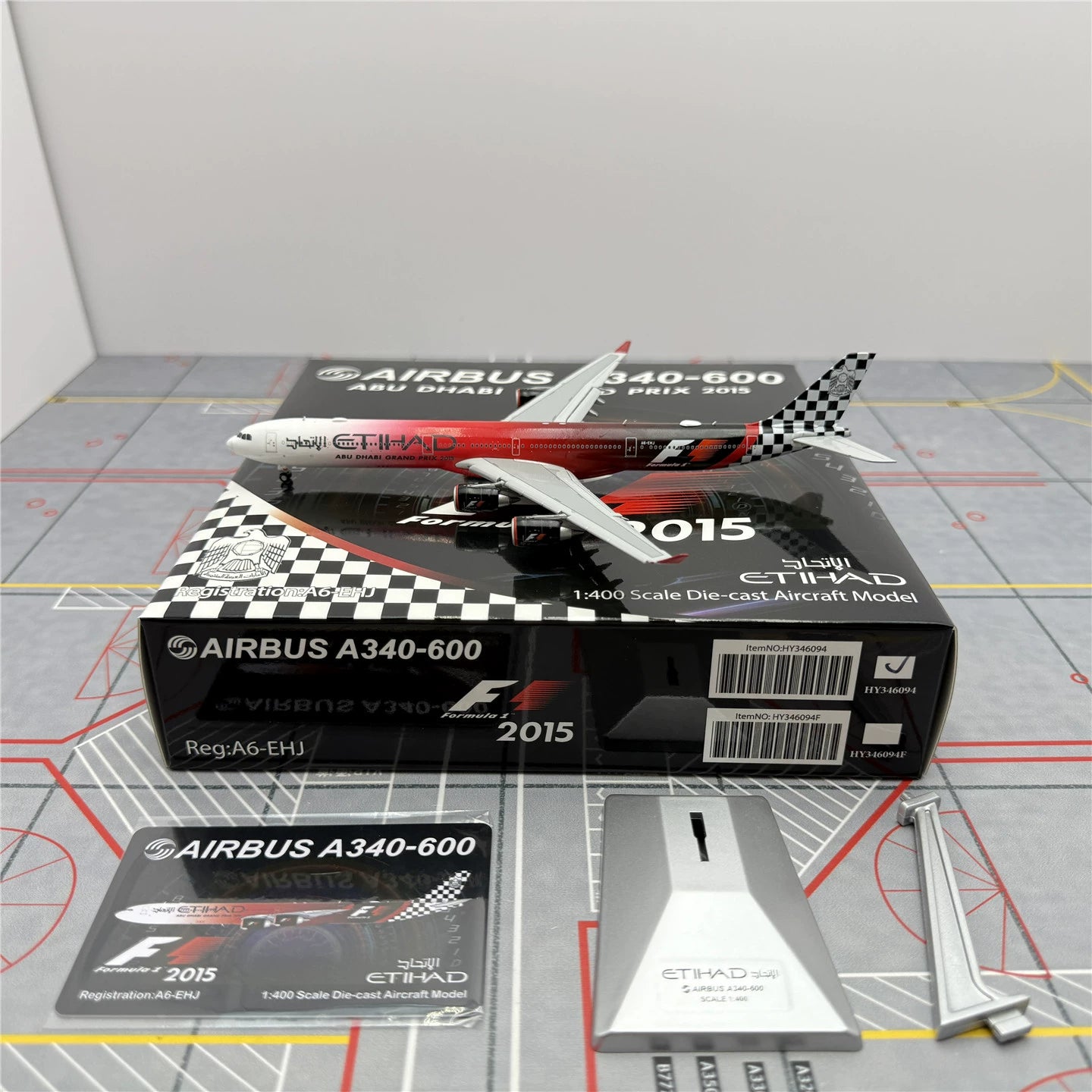 Alas HX del A340-600 A6-EHJ de Etihad Airways, escala 1:400