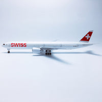 B777 SWISS - Scale 1/157 - 47CM -18.5in - Airplane Model