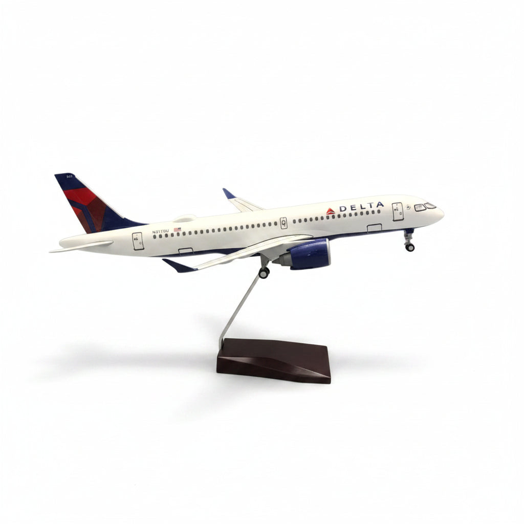 Delta Air Lines Airbus A220-300 1:100 – 38.7 cm / 15.2 in – LED Lights