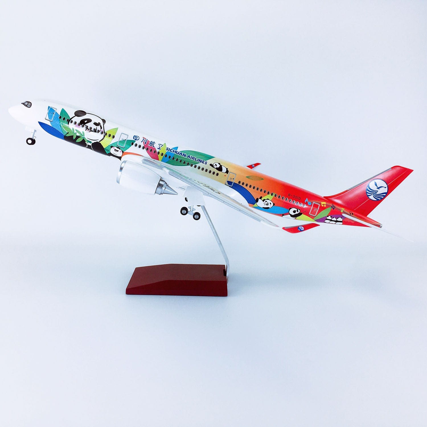 A350 Sichuan Panda  - Scale 1/142 - 47cm - 18.5in - LED Optional