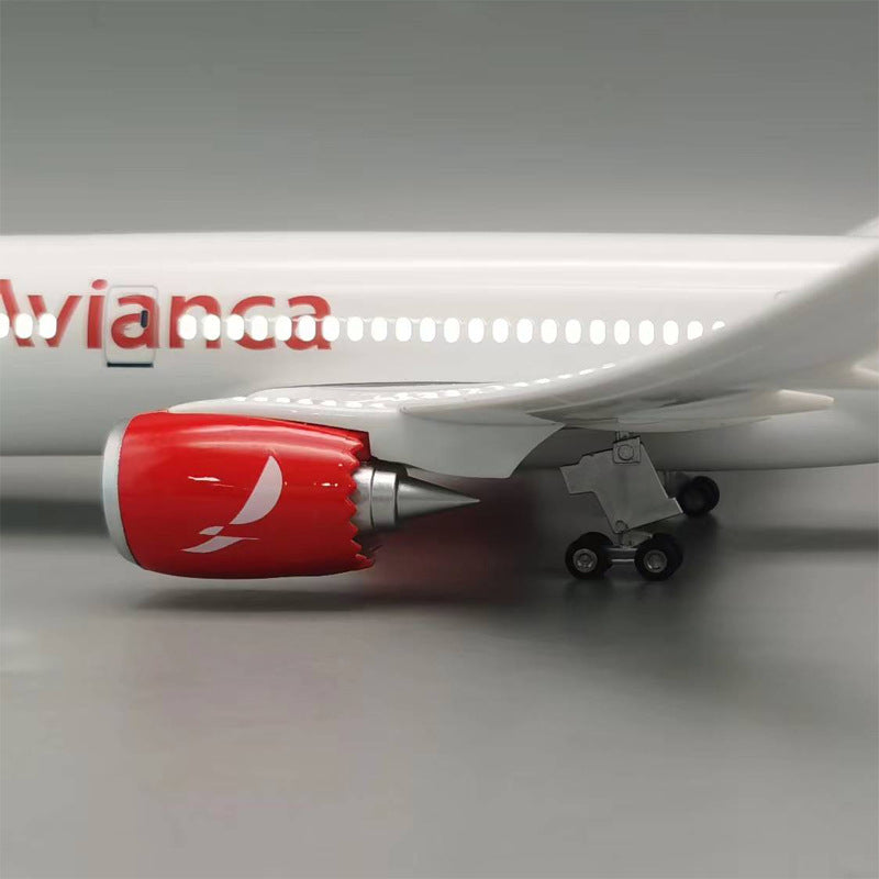 طائرة B787 Avianca - مقياس 1/130 - 43 سم - 16.9 بوصة - نموذج طائرة