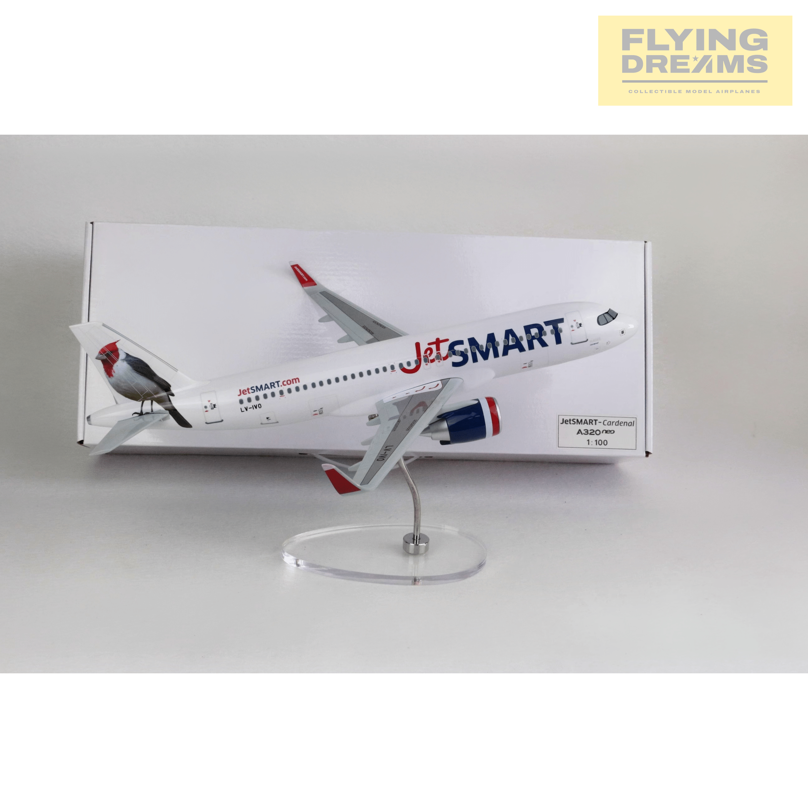 JETSMART A320neo - Escala 1/100 - 37,5cm - SIN LUCES LED