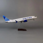 B737 Max United Airlines - Scale 1/80 - 47cm - 18.5 in - Airplane Model - Thumbnail 1