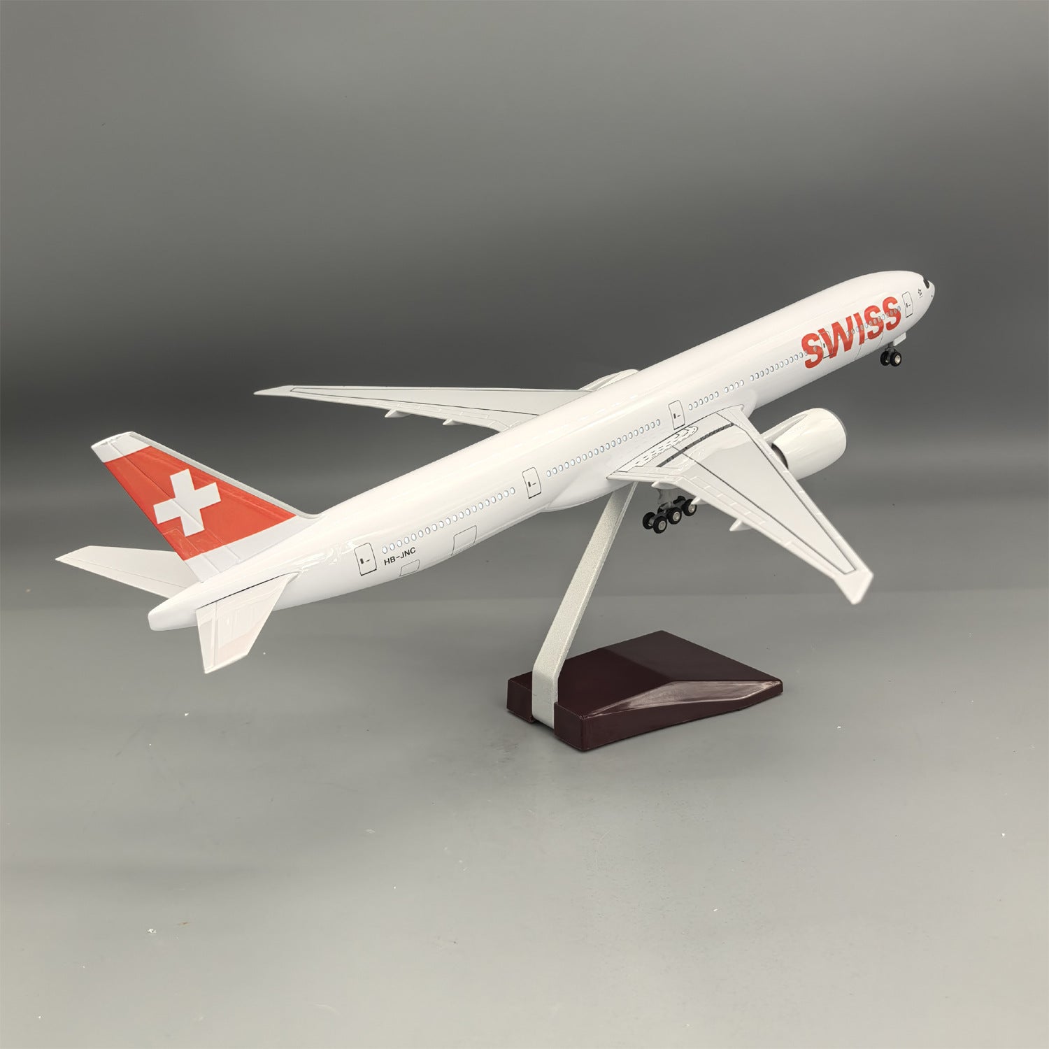 B777 SWISS - Escala 1/157 - 47 cm - 18,5 pulgadas - Modelo de avión 