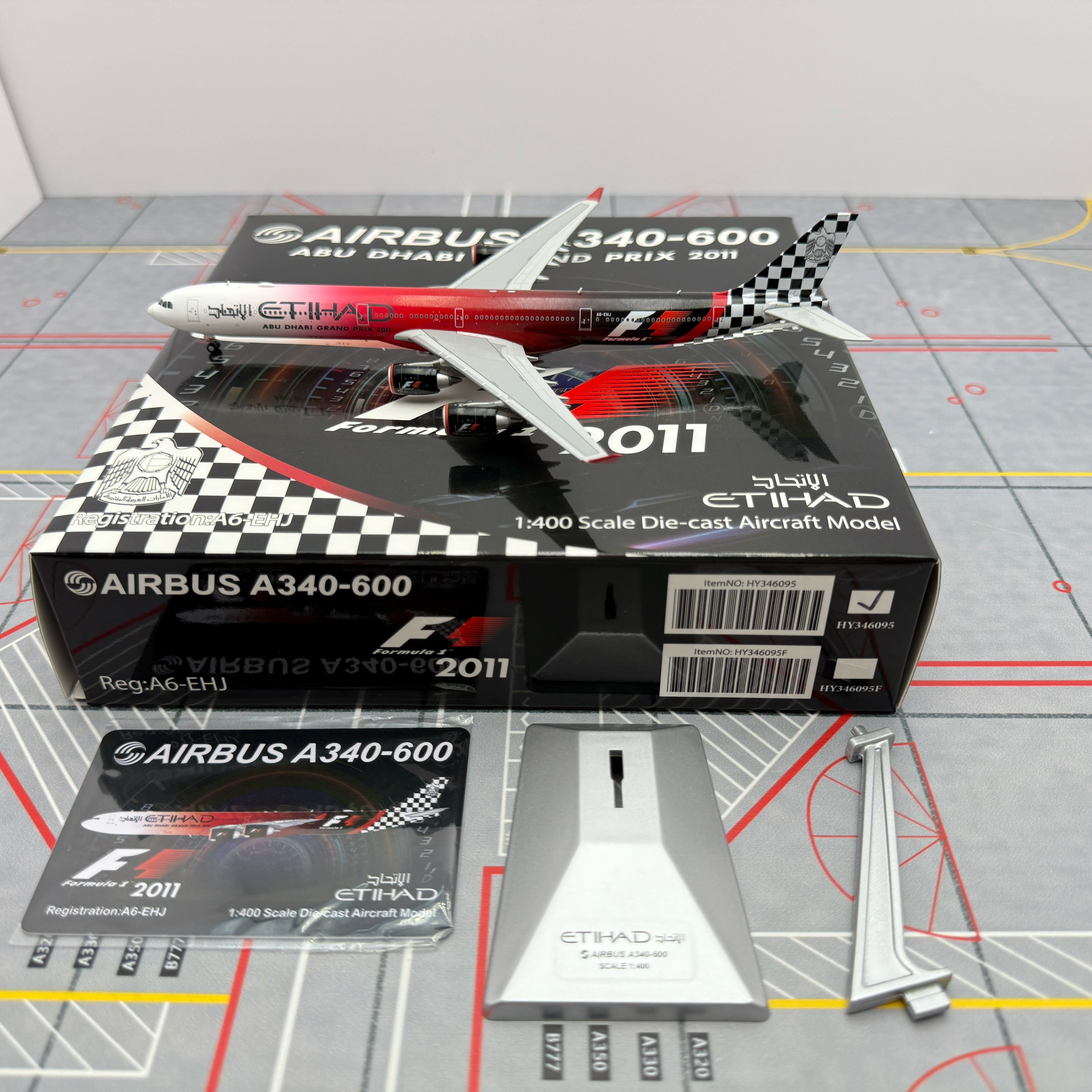 Alas HX del A340-600 A6-EHJ de Etihad Airways, escala 1:400