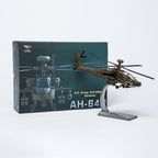 Helicóptero de ataque AH-64 Apache 1:72 – Aleación fundida a presión de precisión – 23,1 cm