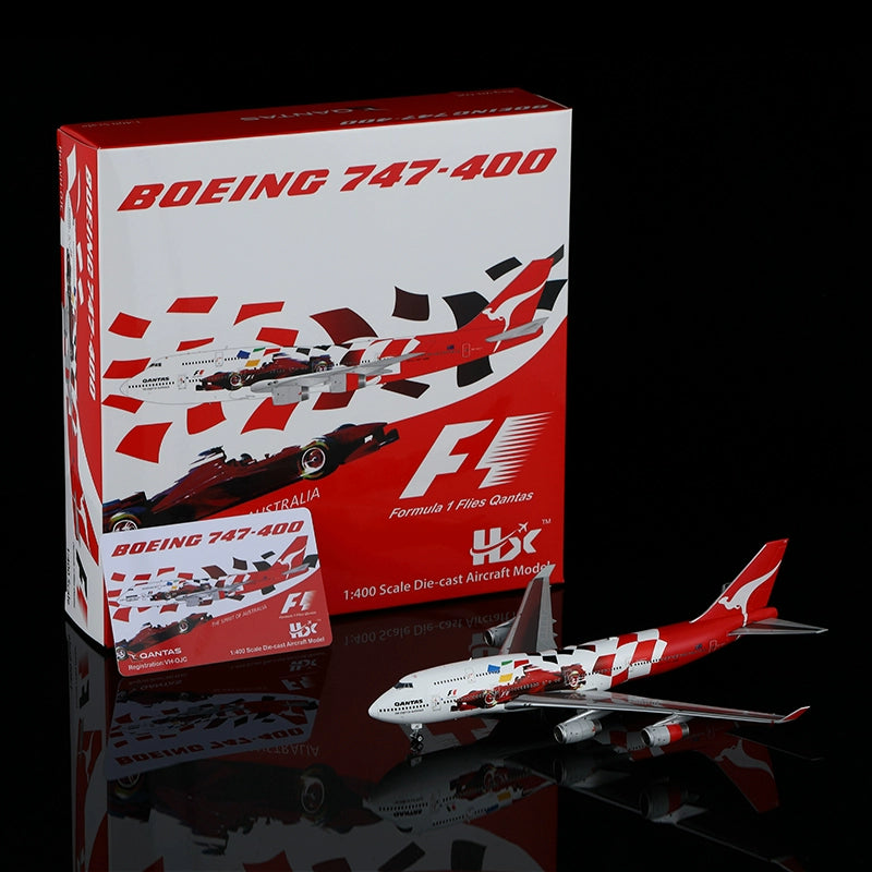 Qantas B747-400 VH-OJC  Scale 1:400  HX Models  17.67 cm