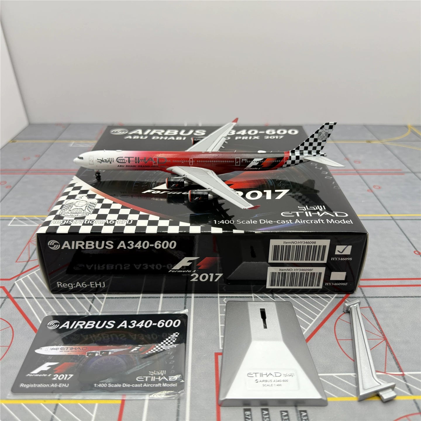 Alas HX del A340-600 A6-EHJ de Etihad Airways, escala 1:400