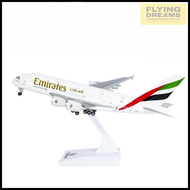 A380 Emirates - 30cm - 11.8in - LED & Sound - Airplane Model