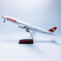 B777 SWISS - Scale 1/157 - 47CM -18.5in - Airplane Model