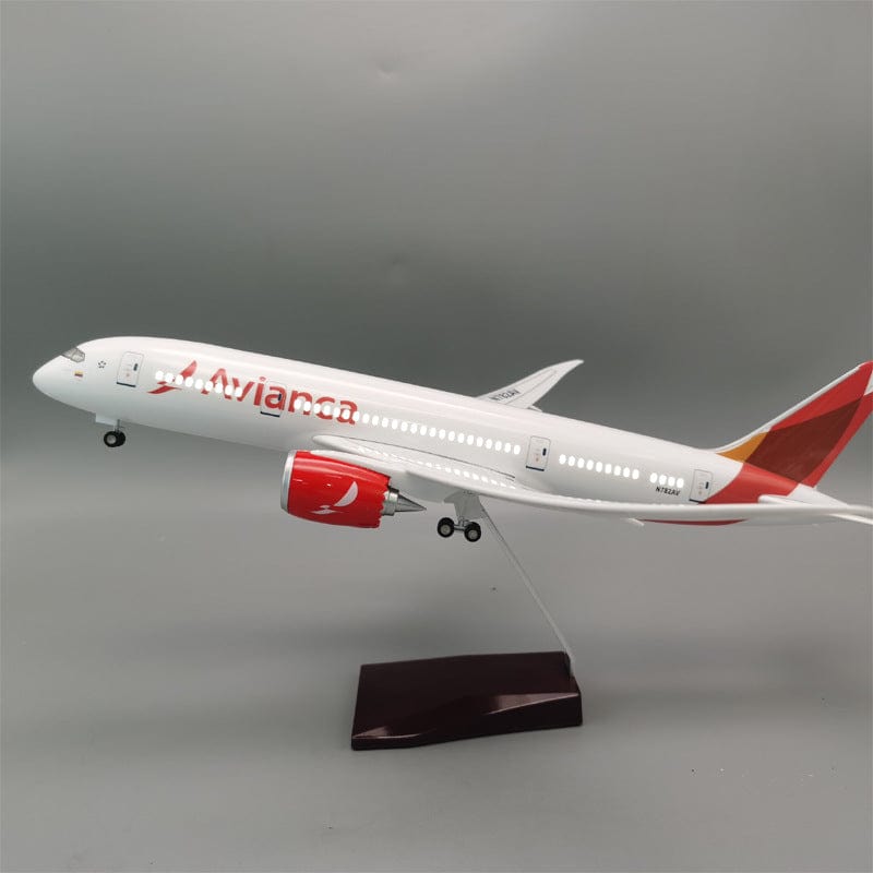طائرة B787 Avianca - مقياس 1/130 - 43 سم - 16.9 بوصة - نموذج طائرة