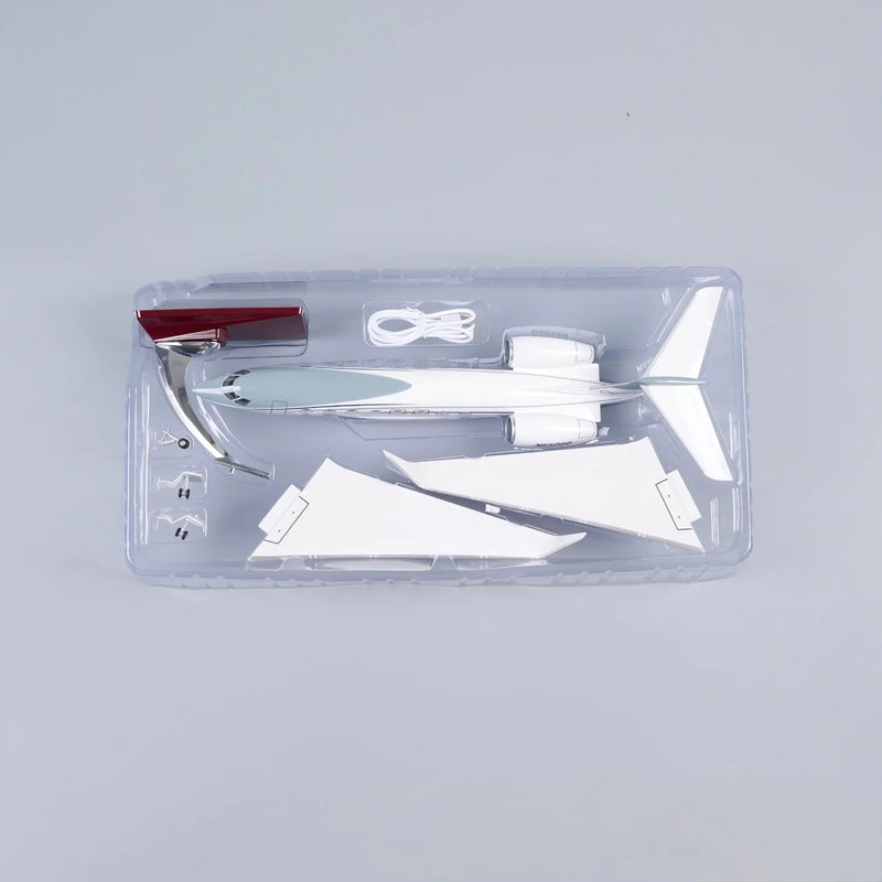 Gulfstream G650ER – Scale 1:50 –  17.7 in - 45 cm – Resin – Premium Display Stand - Image 12