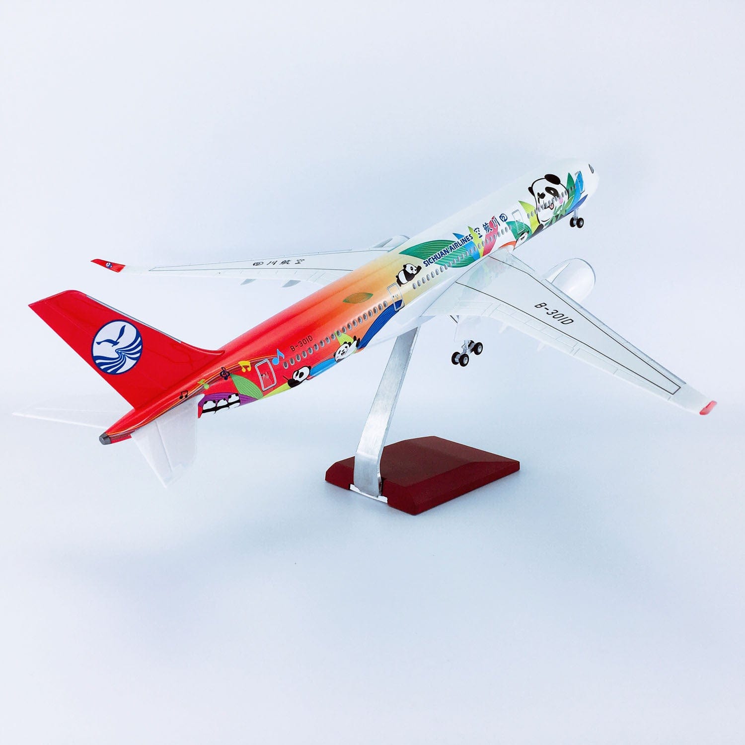 A350 Sichuan Panda  - Scale 1/142 - 47cm - 18.5in - Luces Led (Opcional)