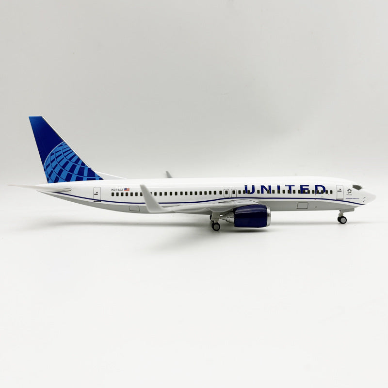 Boeing 737 United Airlines – Scale 1:130 – 30 cm (11.8 in) – Resin – Modern Livery
