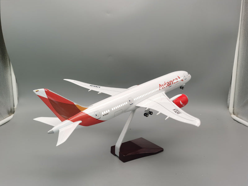 طائرة B787 Avianca - مقياس 1/130 - 43 سم - 16.9 بوصة - نموذج طائرة
