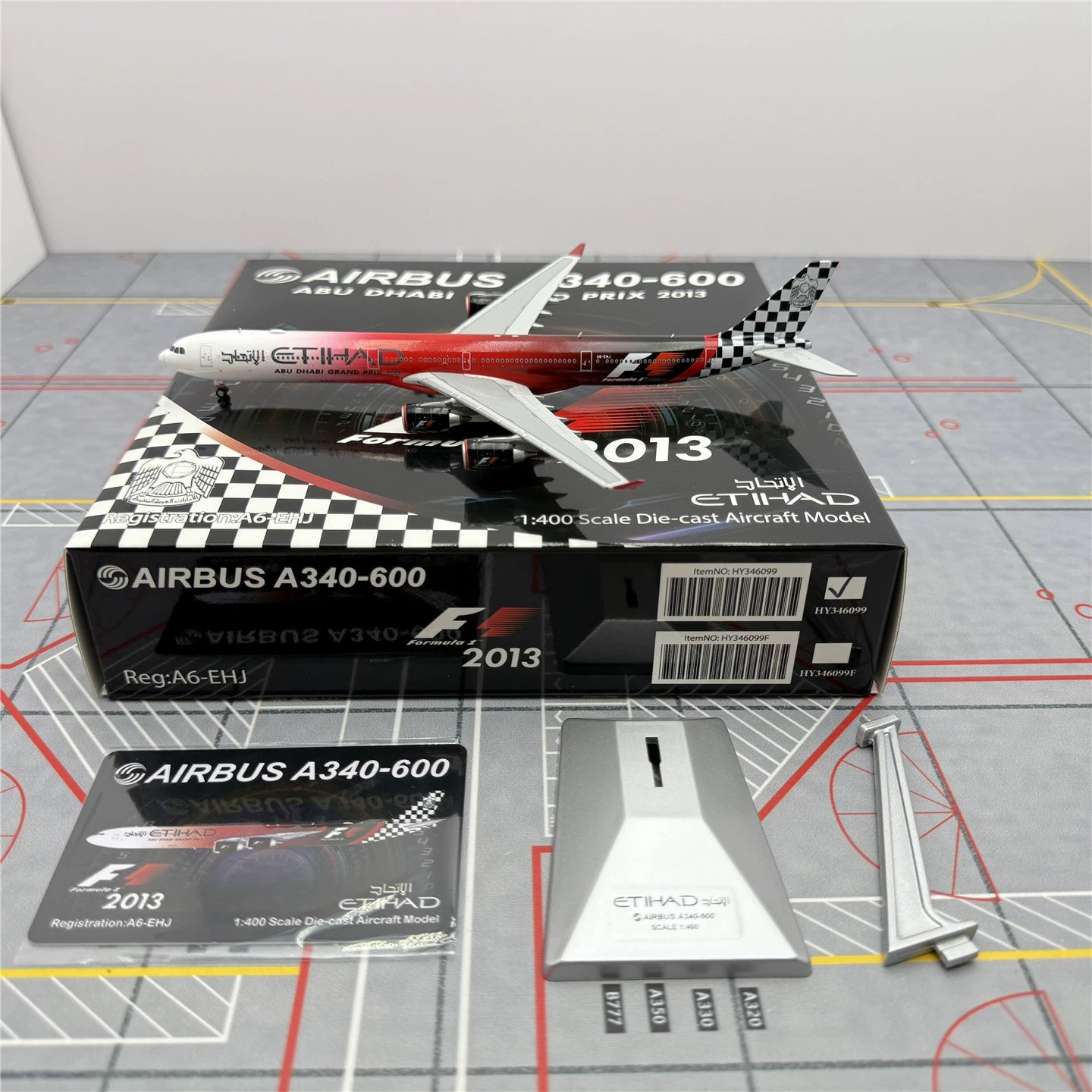 Alas HX del A340-600 A6-EHJ de Etihad Airways, escala 1:400