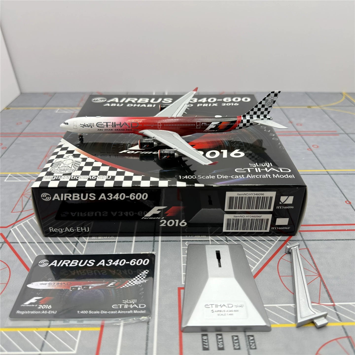 Alas HX del A340-600 A6-EHJ de Etihad Airways, escala 1:400