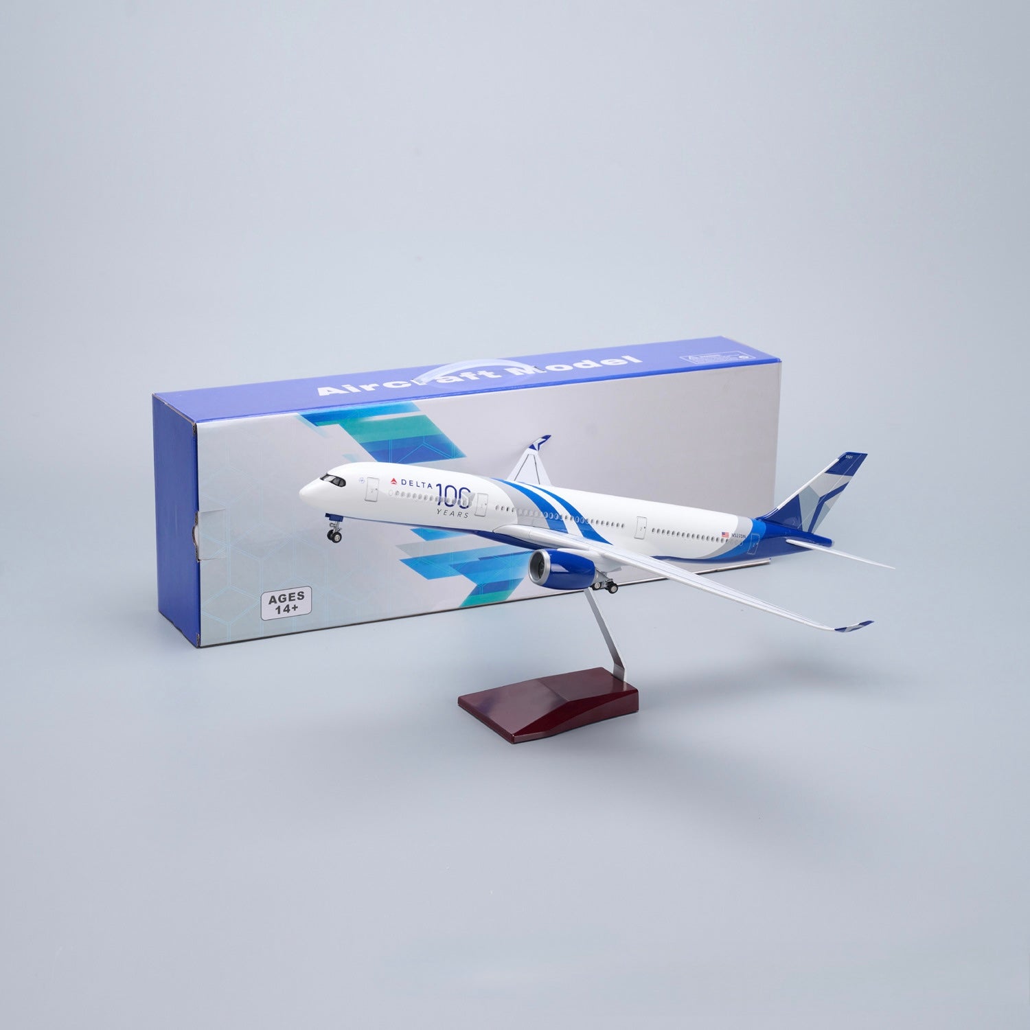 Delta Airlines 100 YEARS Commemorative Model A350 Delta Airlines - Scale 1/142 - 47CM - 18,5 in