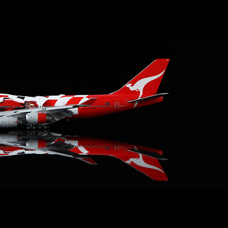Qantas B747-400 VH-OJC Escala 1:400 Modelos HX 17,67 cm