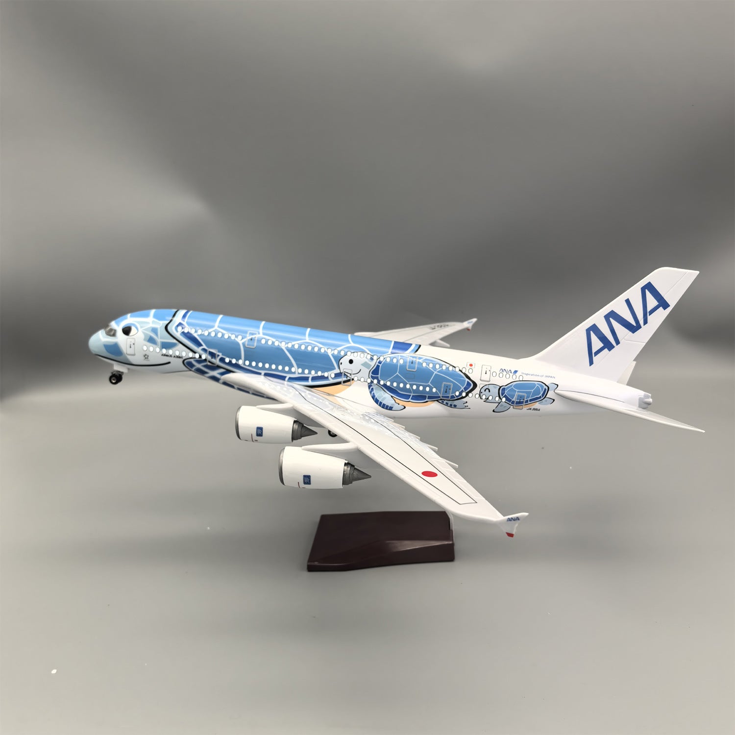 A380 ANA BLUE TURTLE - SCALE 1/160 - 47CM - 18,5 IN - AIRPLANE MODEL