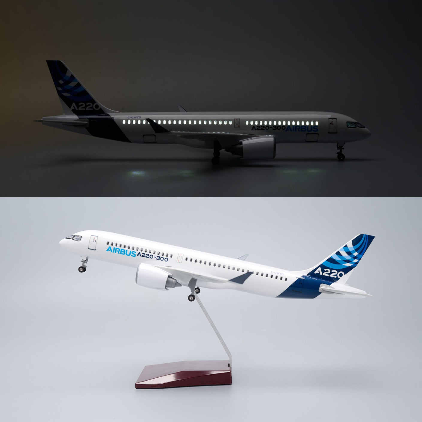 Airbus A220-300 Prototype 1:100 – 38 cm / 15 in – Next-Gen Collector's Edition
