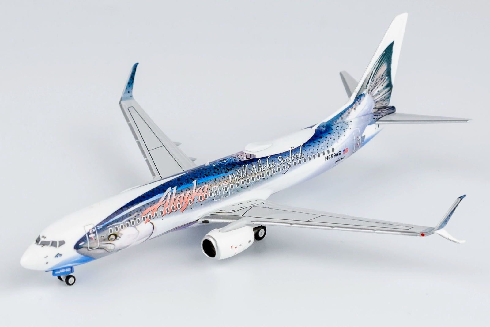 NG Brand 1:400 Alaska Airlines B737-800 Salmon N559AS model