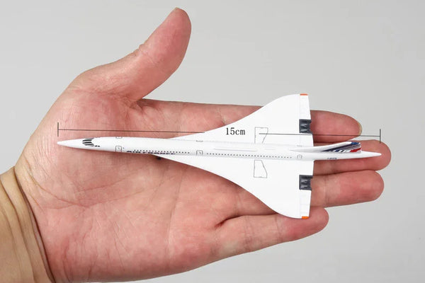 Concorde Air France - Escala 1/400 - Fundición a presión - 15 cm - Secondary