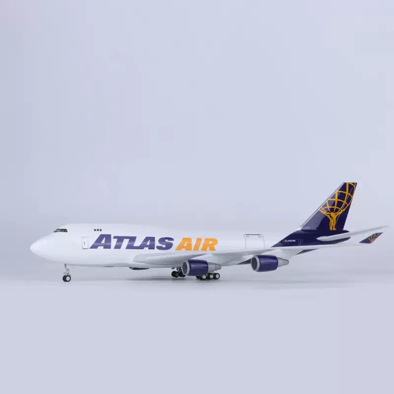 طائرة أطلس B747-400 - مقياس 1/157 - 47 سم - 18.5 بوصة - نموذج طائرة