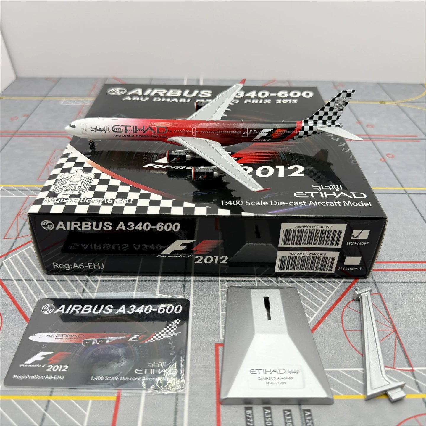 Etihad Airways A340-600 A6-EHJ Scale 1:400 HX Wings – Flying