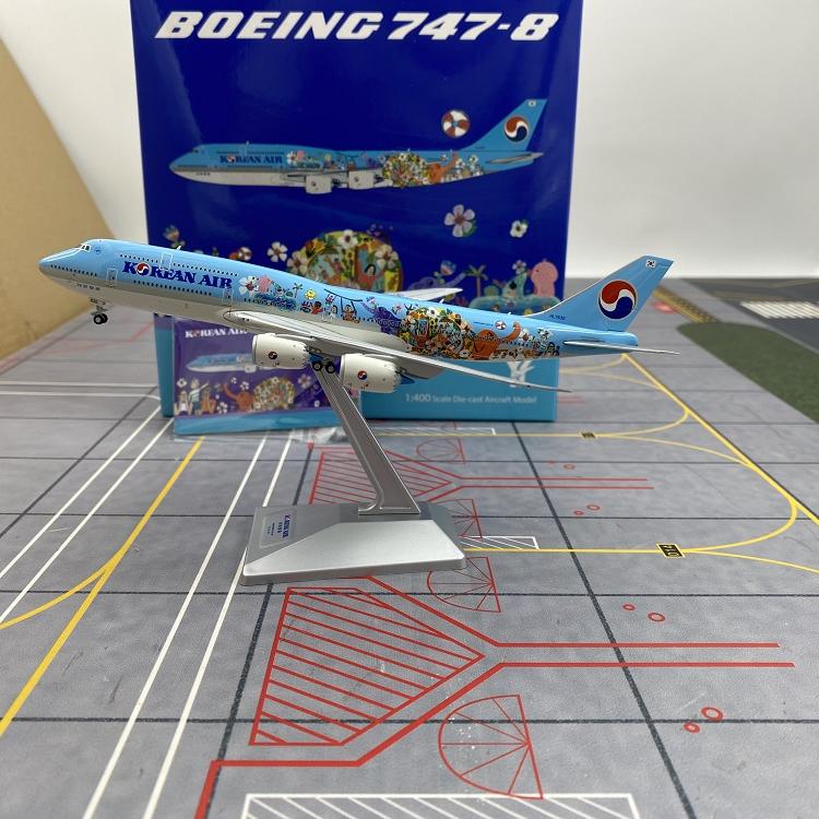 YY Wings 1 400 Aircraft Model Korean Air Boeing 747-8 HL7630