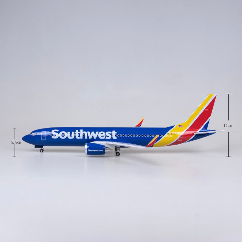 Boeing 737-700 Southwest 1:80 – 47 cm / 18.5 in – LED Lights