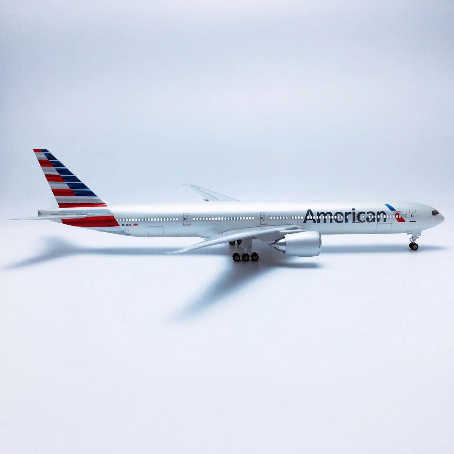 طائرة B777 الأمريكية - مقياس 1/157 - 47 سم - 18.5 بوصة - نموذج طائرة - Gallery 3